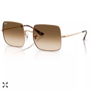 Ray-Ban Women’s Sunglasses Square Rose Gold